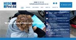 Desktop Screenshot of medicfirstaid.co.nz